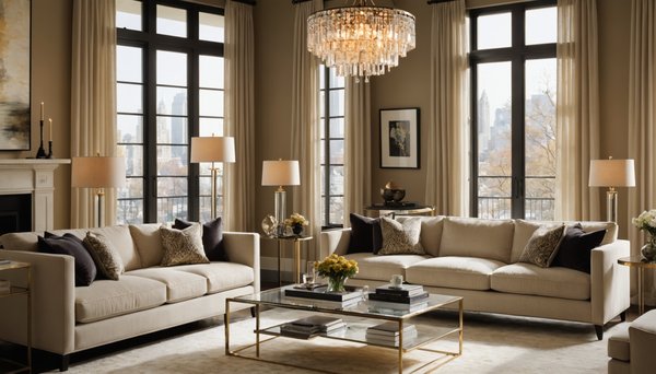 Apporter une touche raffinee au salon avec un lampadaire en cristal